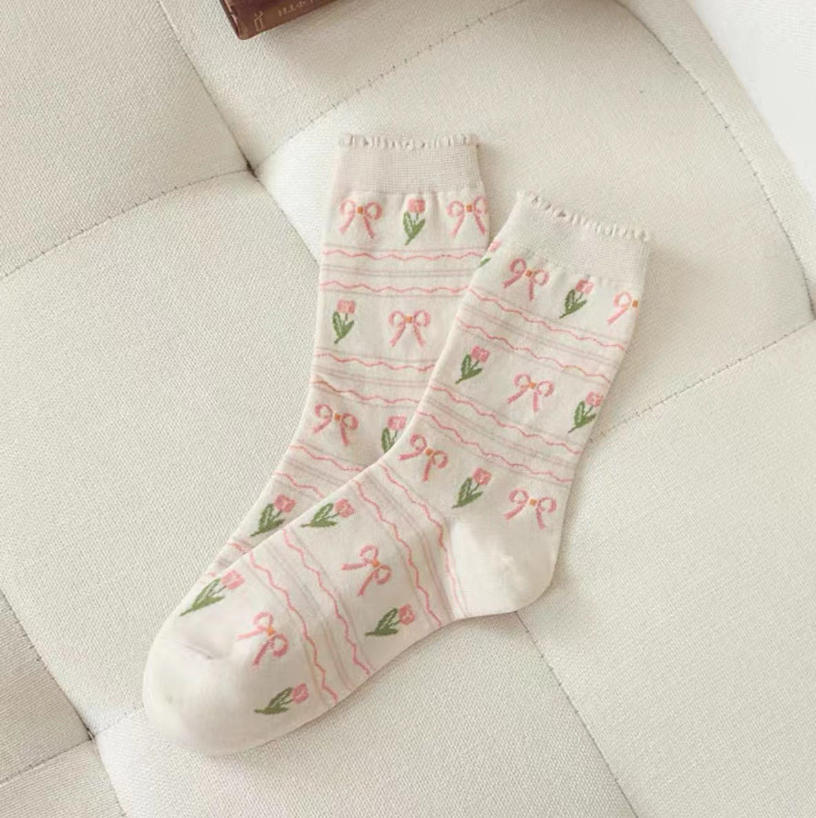 Rufia - Tulip Pattern Socks