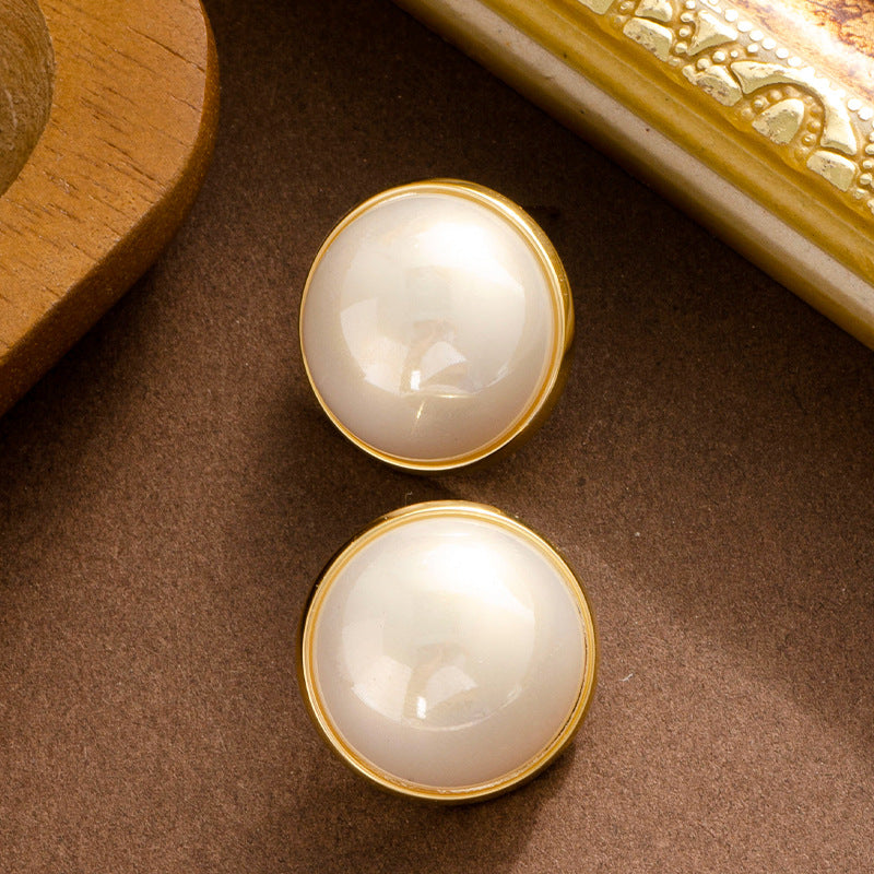 Elegant French-Inspired Pearl Earrings With Silver Pins