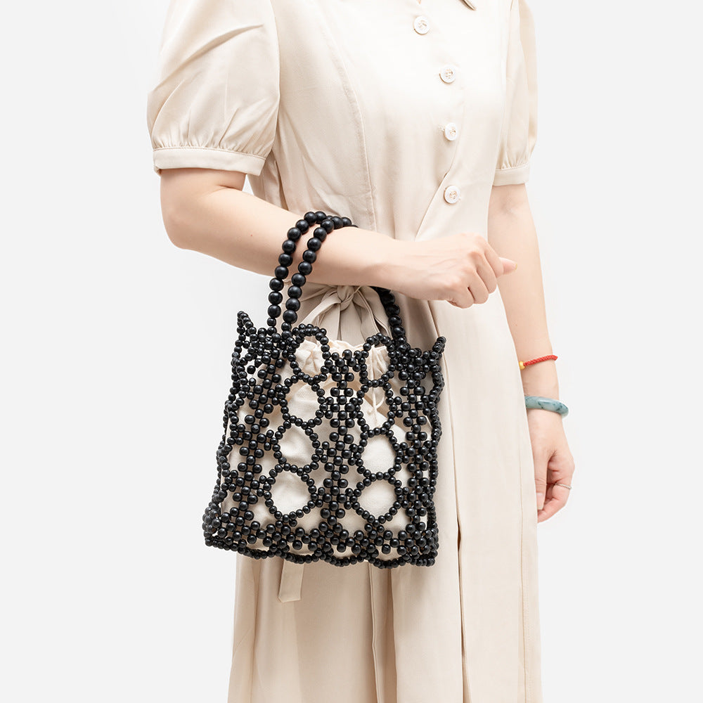Wooden Bead Handmade Bag