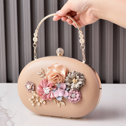 Vintage Floral Evening Bag Trendy Pastel Wedding Tote
