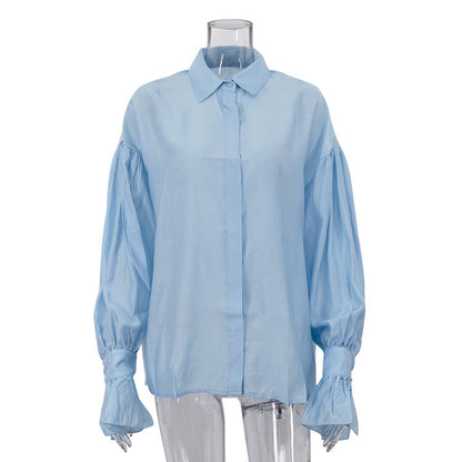 Fashionable Casual Long Sleeve Cardigan Shirt for Women
