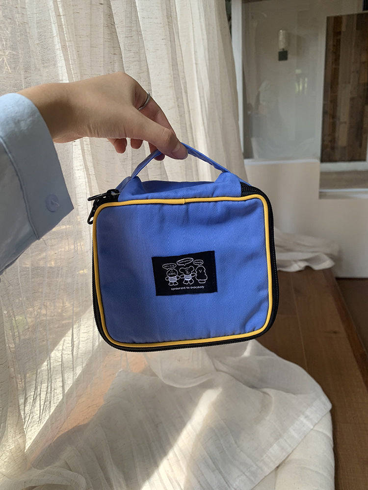 Large Capacity Nylon Travel Makeup Bag Portable Toiletry Organizer