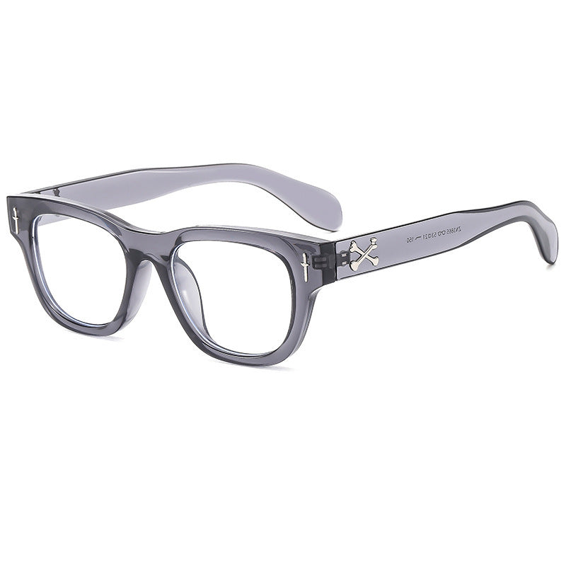 Trendy Square Sunglasses with Arrow Design UV400 Protection