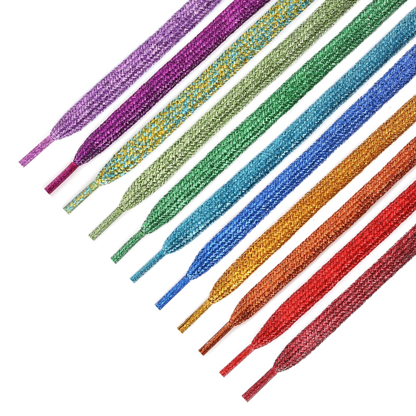 Shoeya - Glitter Flat Shoelaces In Capsule