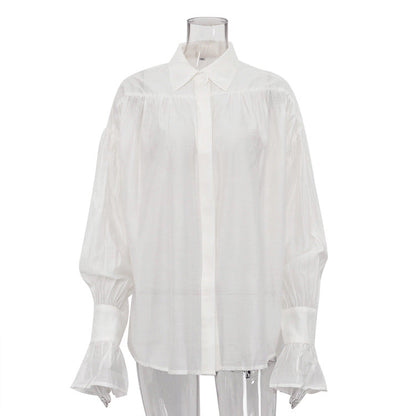 Chic Classic Long Sleeve Button-Up Blouse