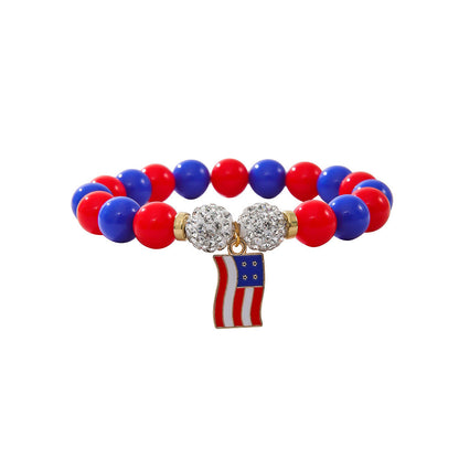 Stylish Star Pendant Love Beaded Bracelet
