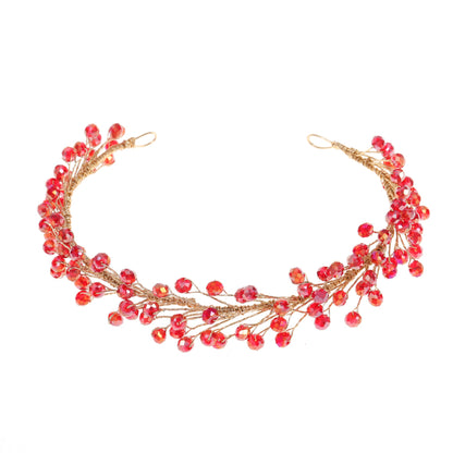 Crystal Pearl Headband Hair Accessory for Weddings