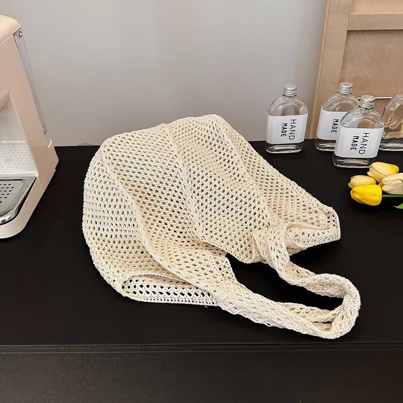 Trendy Woven Tote Bag Casual Chic Handbag
