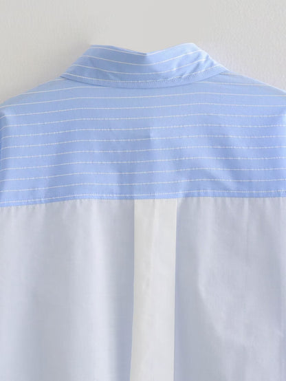 Casual Striped Shirt and Shorts Sets