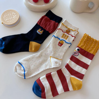 Rufia - Cute and Fun Burger &amp; Fries Socks