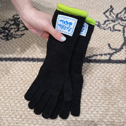 Winter Thermal Soft Touchscreen Wool Long Gloves
