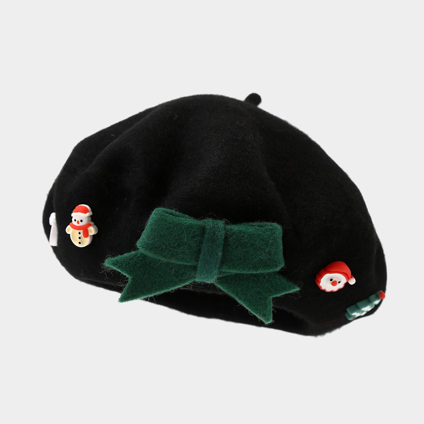 Winter Elegant Wool Blend Christmas Beanie Hat