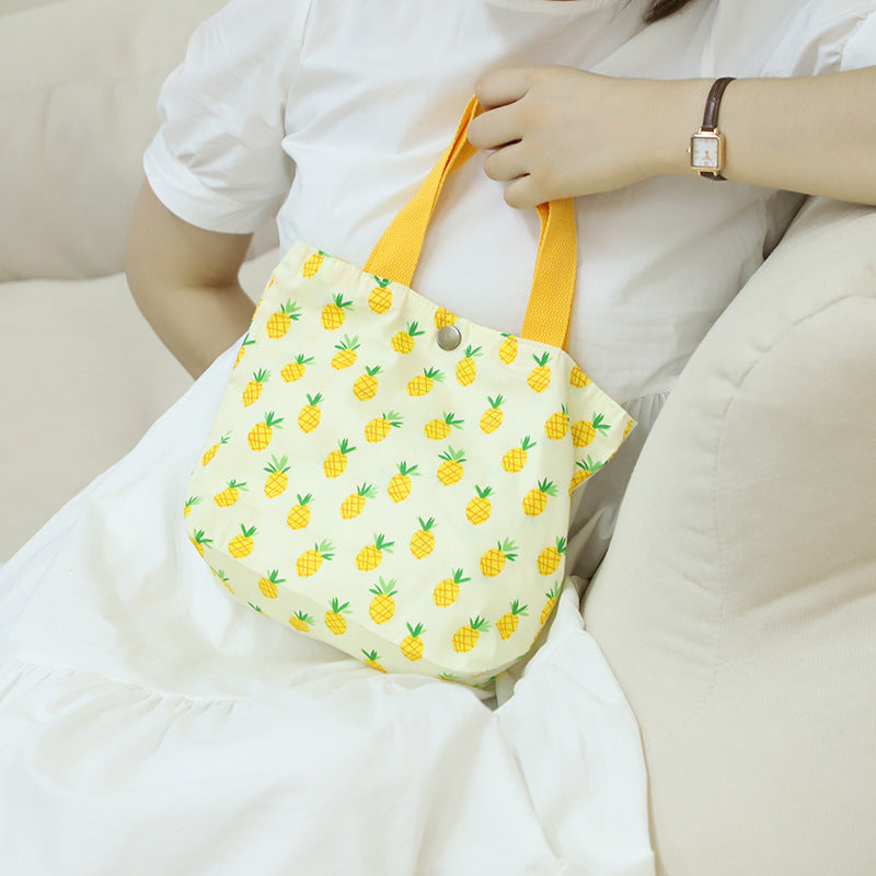 Cotton Mini Tote Bag Lightweight Summer Floral Handbag