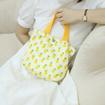 Cotton Mini Tote Bag Lightweight Summer Floral Handbag