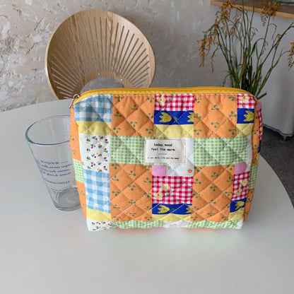 Cosbai - Floral Storage Purse Cosmetic Bag