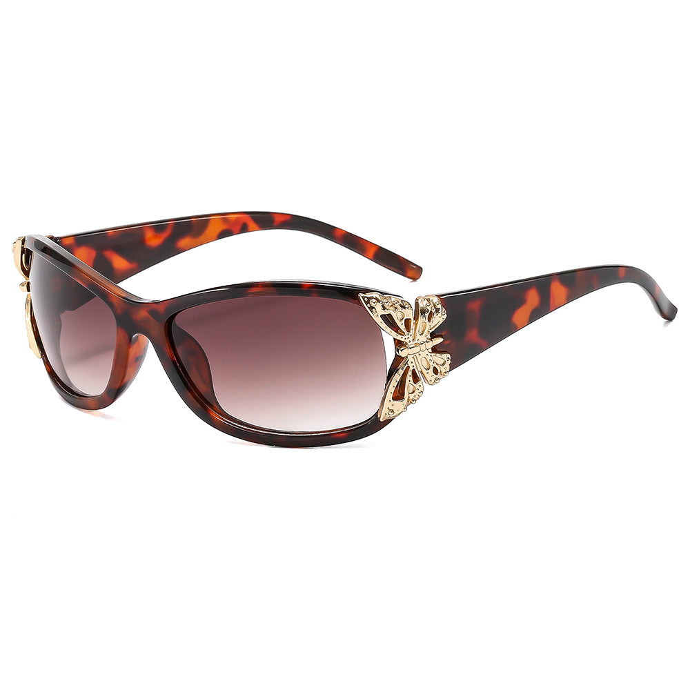 Fashionable Oversized Rectangle Sunglasses - UV400 Protection