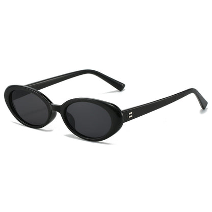 Retro Oval Frame Sunglasses Stylish UV400 Protection