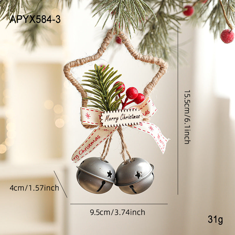 Star Jingle Bell Handmade Christmas Hanging