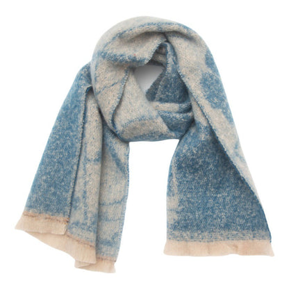 Contrasct Color Floral Print Scarves