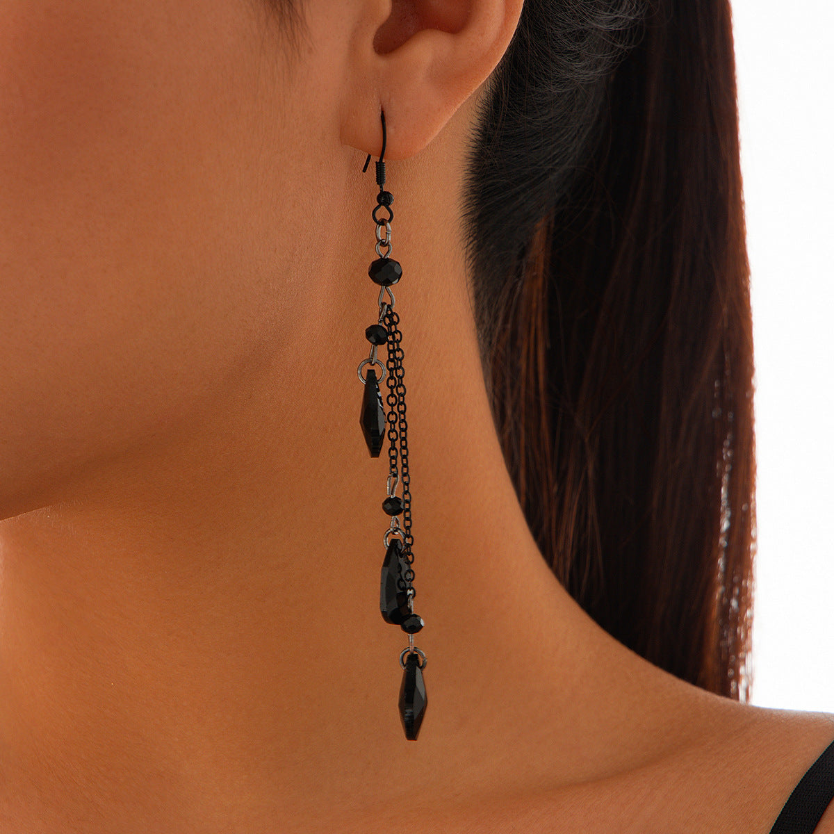 Gothic Vintage Blood Tear Drop Fringe Necklace For Women