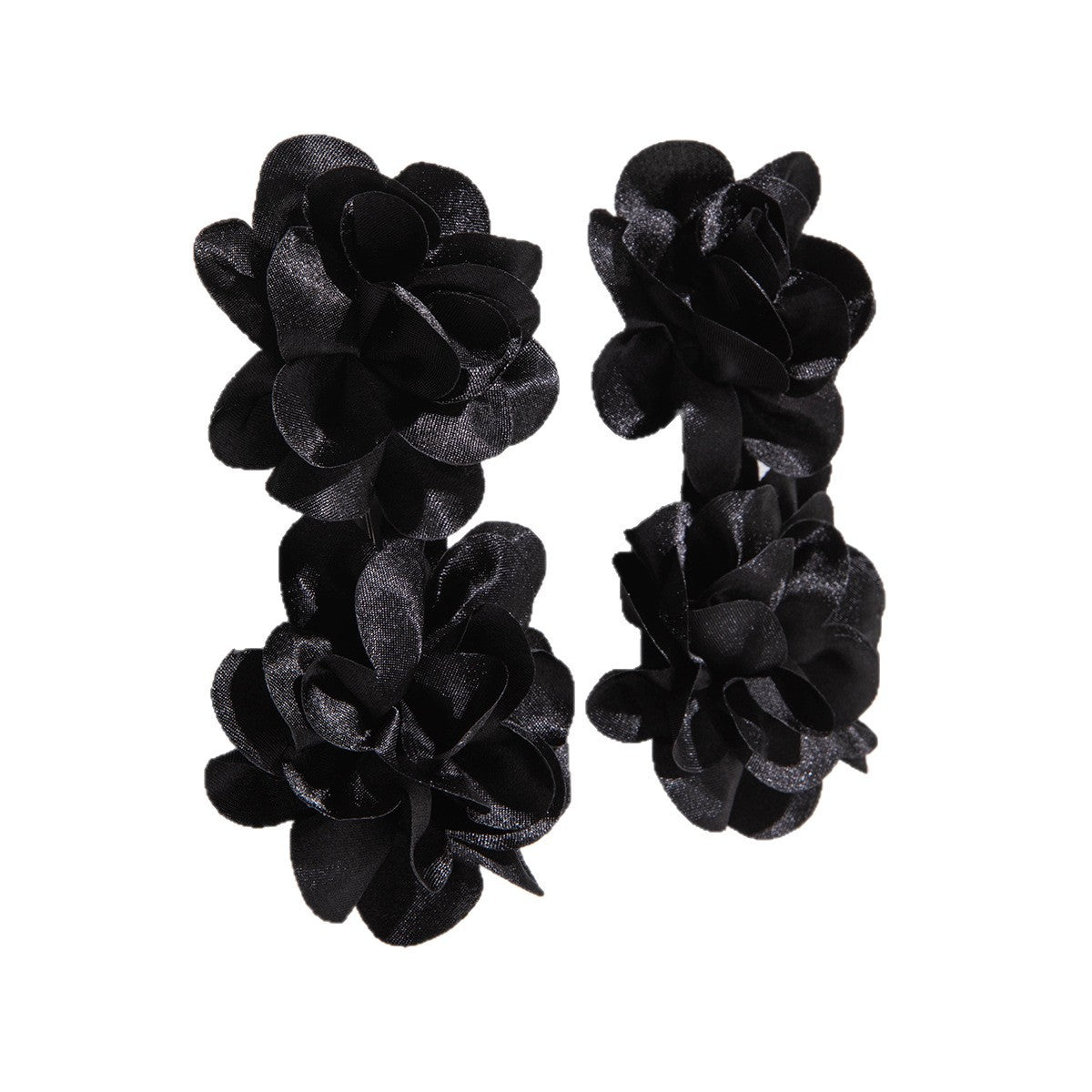 Stylish Irregular Floral Denim Flower Earrings
