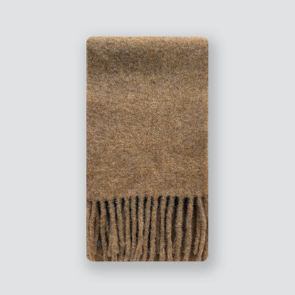 Alpaca Blend Scarf with Fringe - Elegant All-Season Accessory