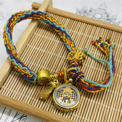 Tibet Hand-Woven Diamond Rope Hand Rope Bracelet Jewelry Gifts