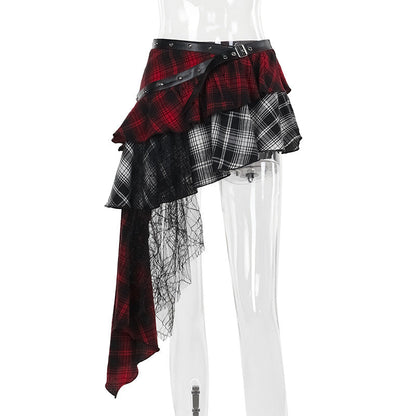 Bodycon Checkered Skirt Trendy Casual Sexy Midi Skirt