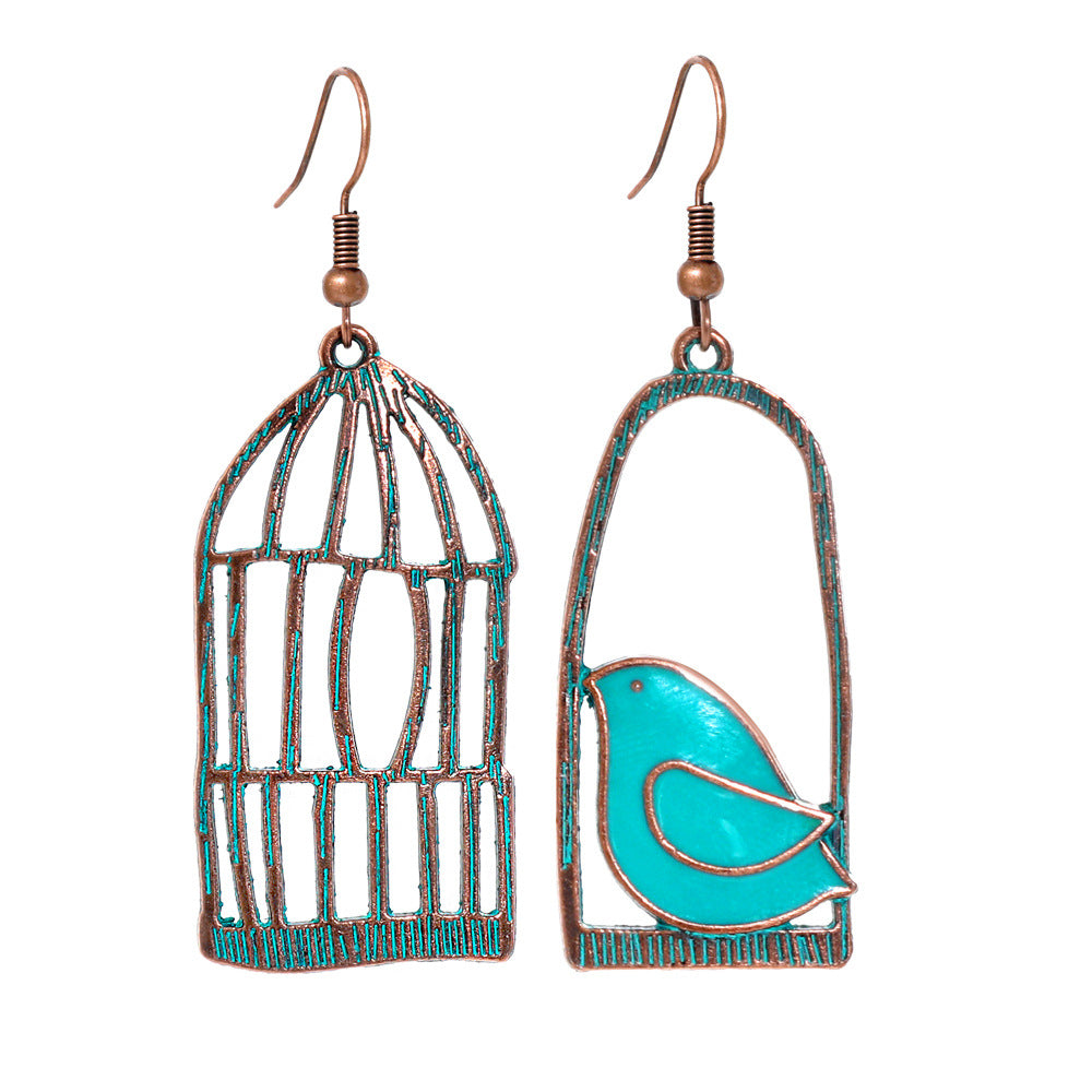 Vintage Metal Tassel Earrings Creative Bohemian Jewelry