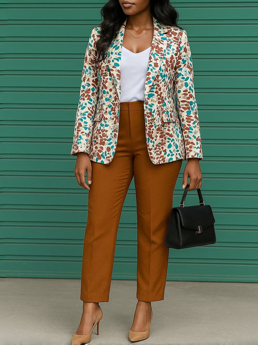 Trendy Tailored Blazer And Pants Set