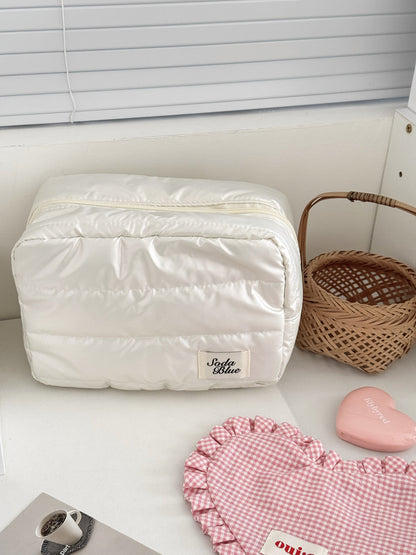 Portable Waterproof Cosmetic Storage Bag Stylish Rectangular Design