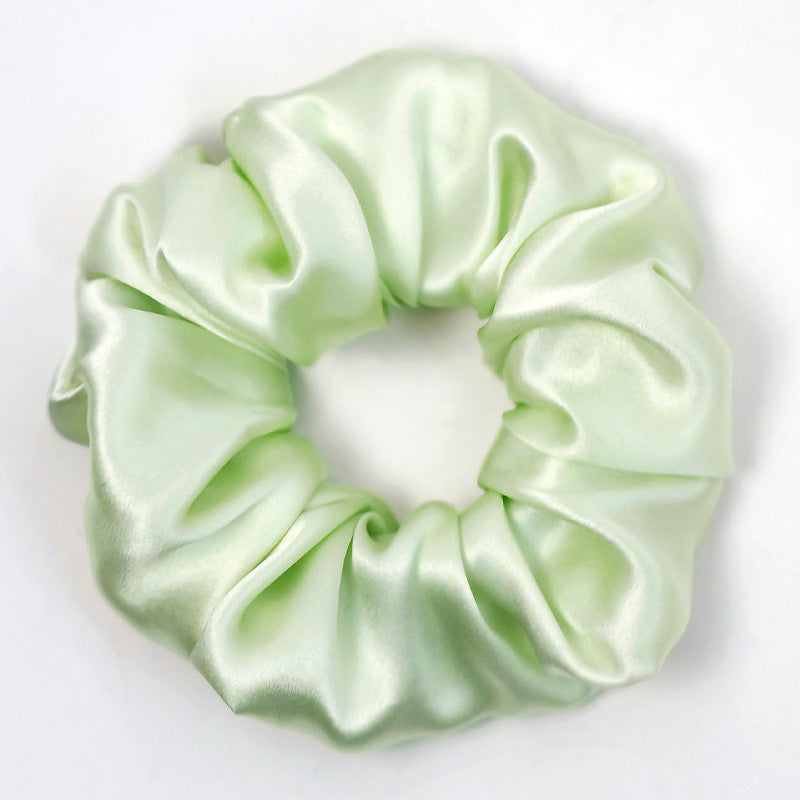 Soft Solid Color Satin Scrunchies Hair Tie