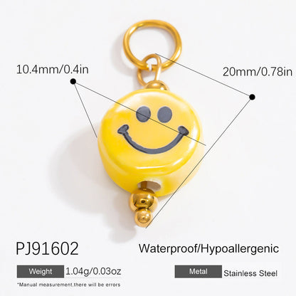 DIY Gradient Butterfly Flower Stainless Steel Pendants