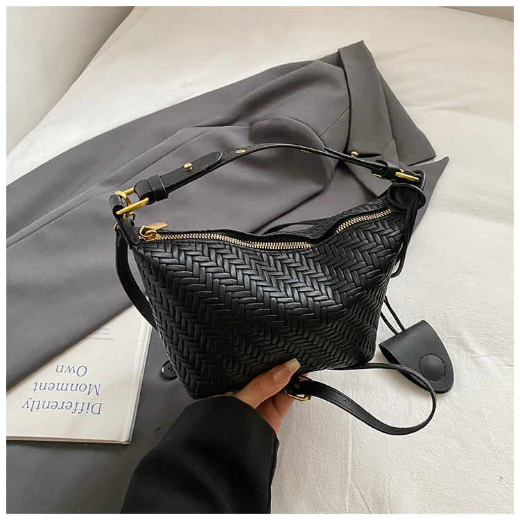 Vintage-Inspired Large Capacity Woven Tote Bag for Women