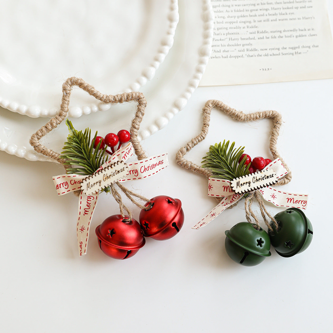 Star Jingle Bell Handmade Christmas Hanging