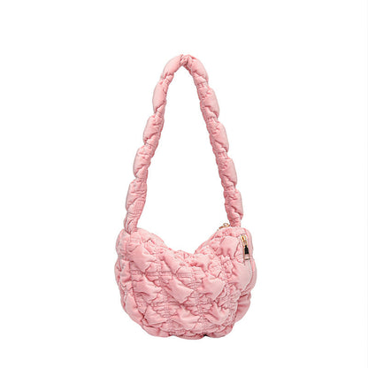 Trendy Velvet Cloud Bag Small Shoulder Bag