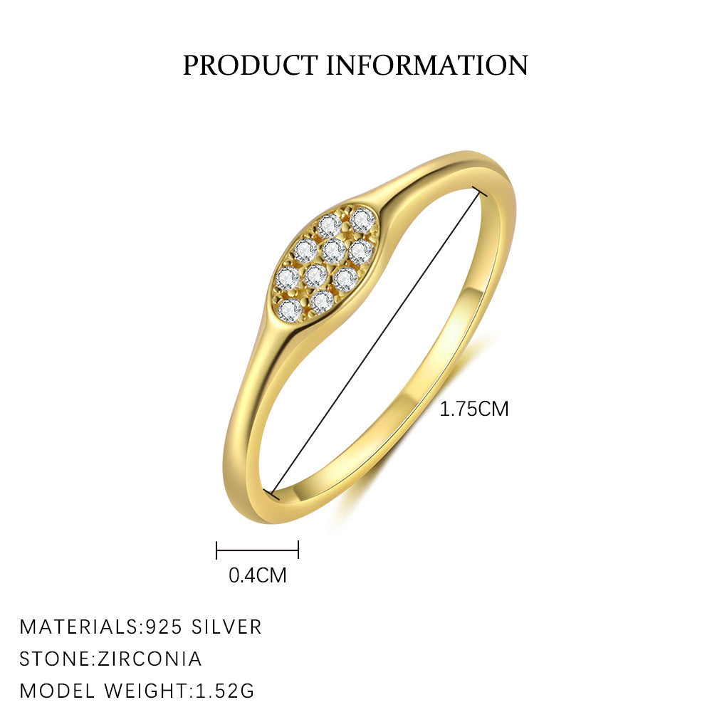 Simple Zircon Geometric Single Rings