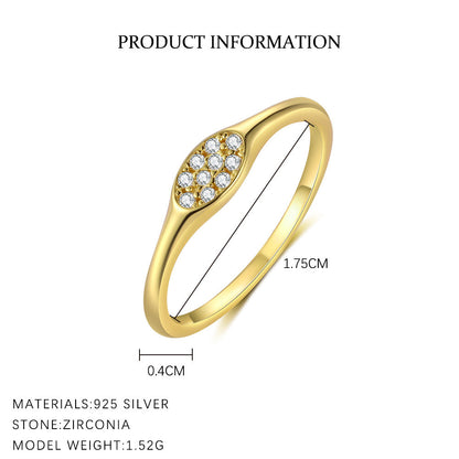 Simple Zircon Geometric Single Rings