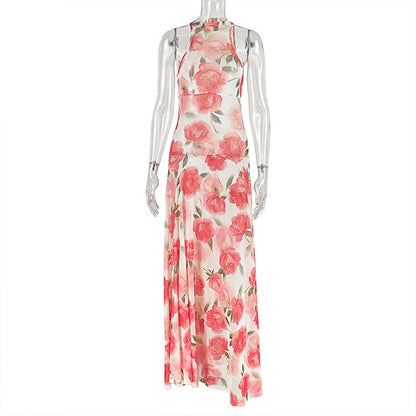 Elegant Floral Midi Dress For Women Casual Chic Style