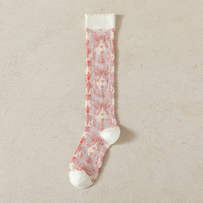 Rufia - Adorable Patterned Summer Stockings