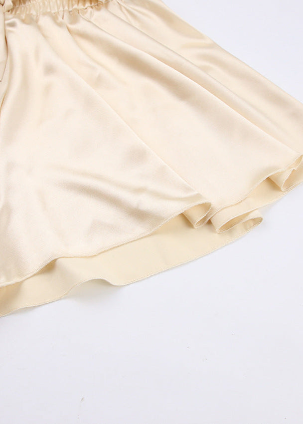 Three Piece Satin Lounge Set With Flow