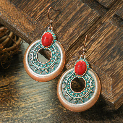 Brown Butterfly Earrings Bohemian Style Minimalist Design