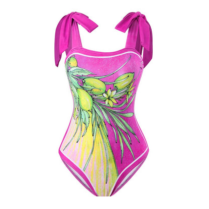 New Women’S One-Piece Swimsuit With Mesh Skirt Set