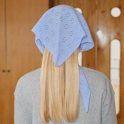 100% Pure Wool Triangular Scarf Women's Knit Winter Scarf