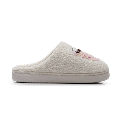 Cute Thicken Fleece Non-Slip Indoor Slippers