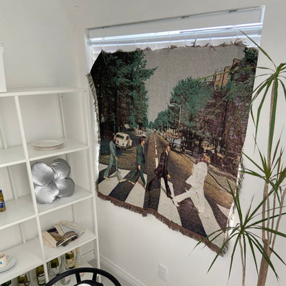 Retro Artistic Beatles Abbey Road Soft Blanket
