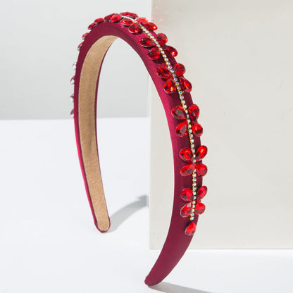Baroque Style Rhinestone Headband Elegant Hair Accessory