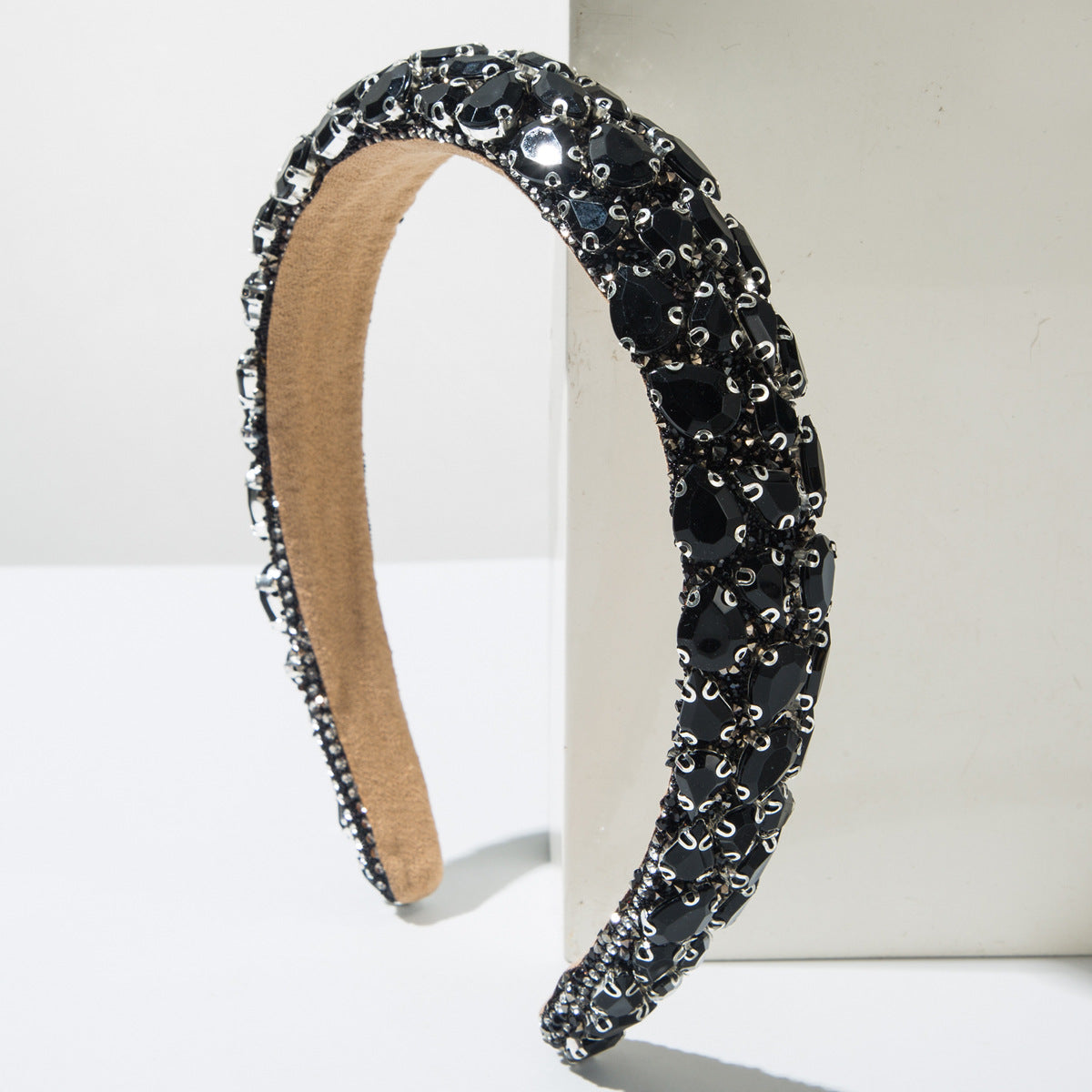 Baroque Style Rhinestone Headband with Colorful Gems