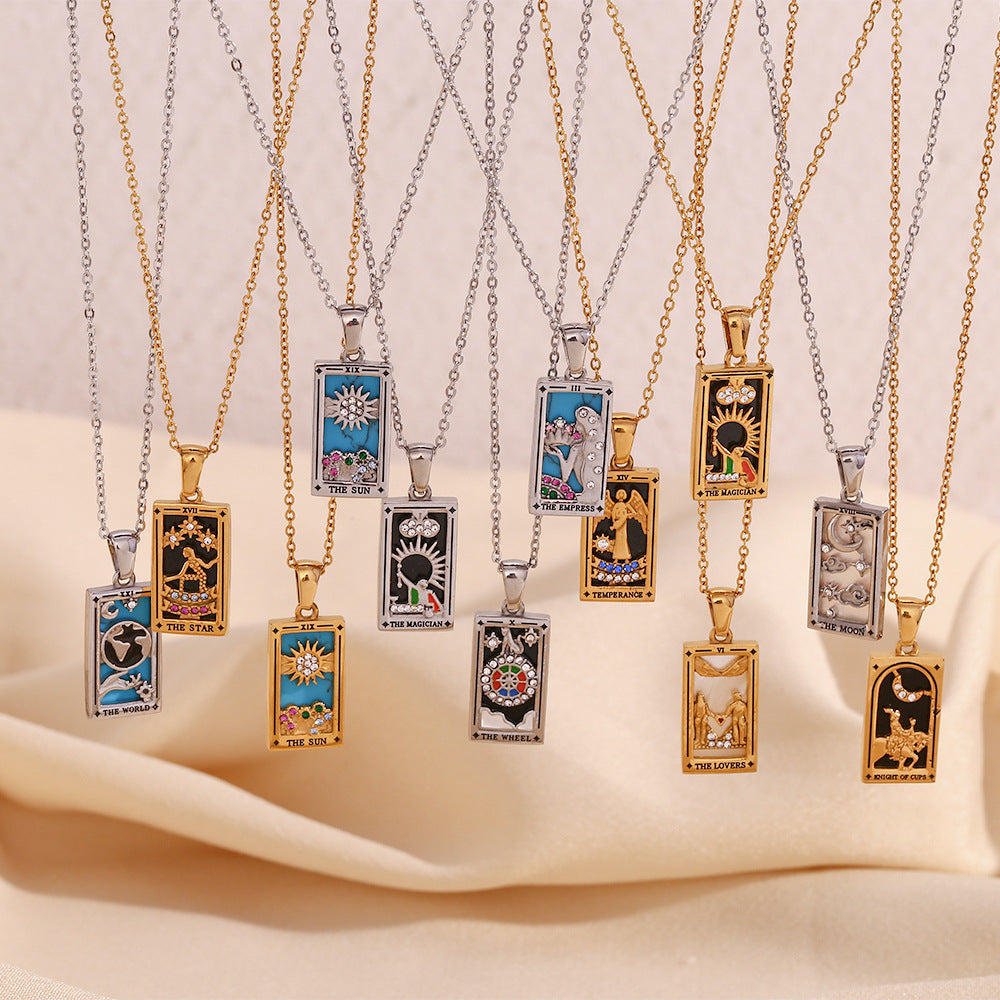2+ Vintage Zircon Pendant Necklaces