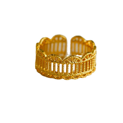 Vintage Lace Hollow Out Open Adjustable Ring
